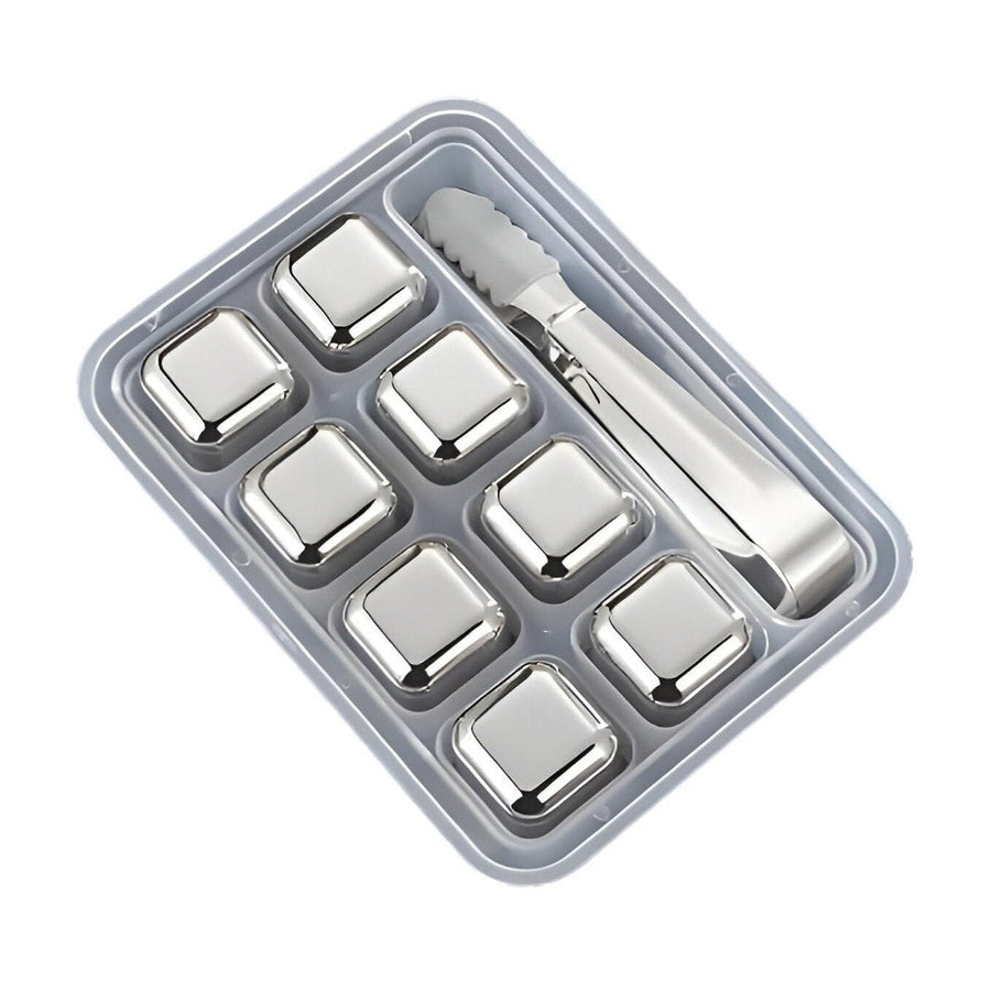 8PCS STAINLESS STEEL ICE CUBE