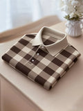 Ashford Heritage Plaid Button-Down Polo Shirt for Men