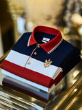 Men's Business Casual Button Short Sleeve Polo Shirt