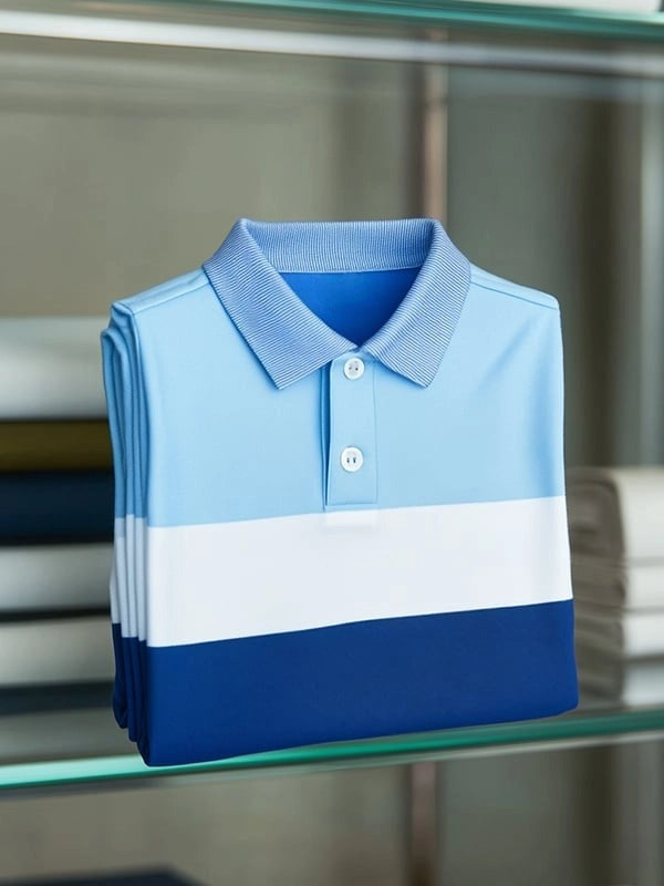 Men's Classic Business Short Sleeve Polo Shirt