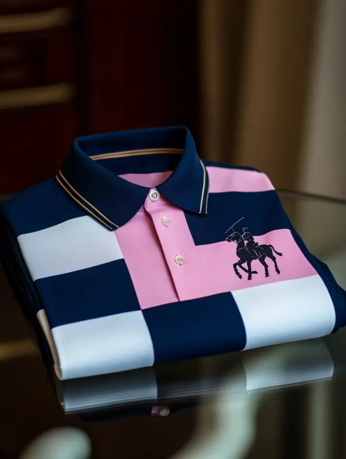 Equestrian Crest Heritage Polo Shirt for Men