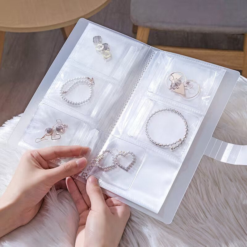 JEWELLERY STORAGE BOOK WITH 84 SLOTS